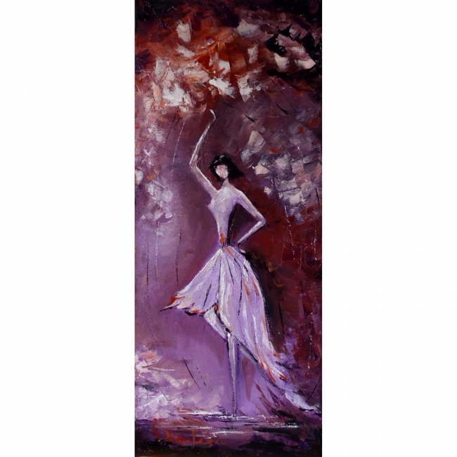 Dansatoarea de flamenco violet